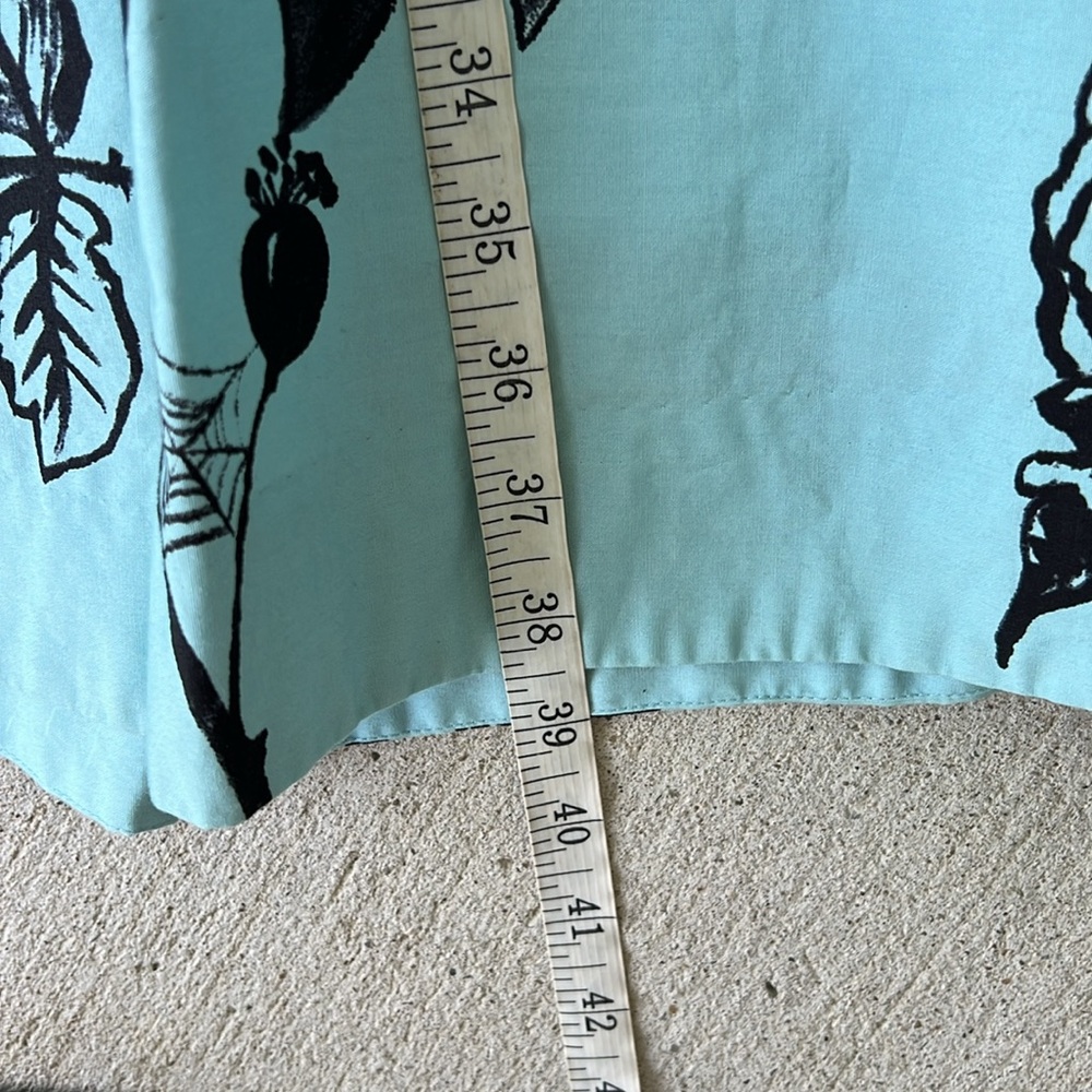 Anthropologie Nathalie Lete Paris Stemmed Sweetbriar Blue Halter Dress Size 4 - Picture 5 of 11